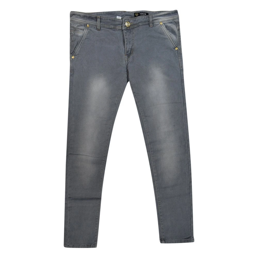 Slim Fit Denim Grey Faded Jeans