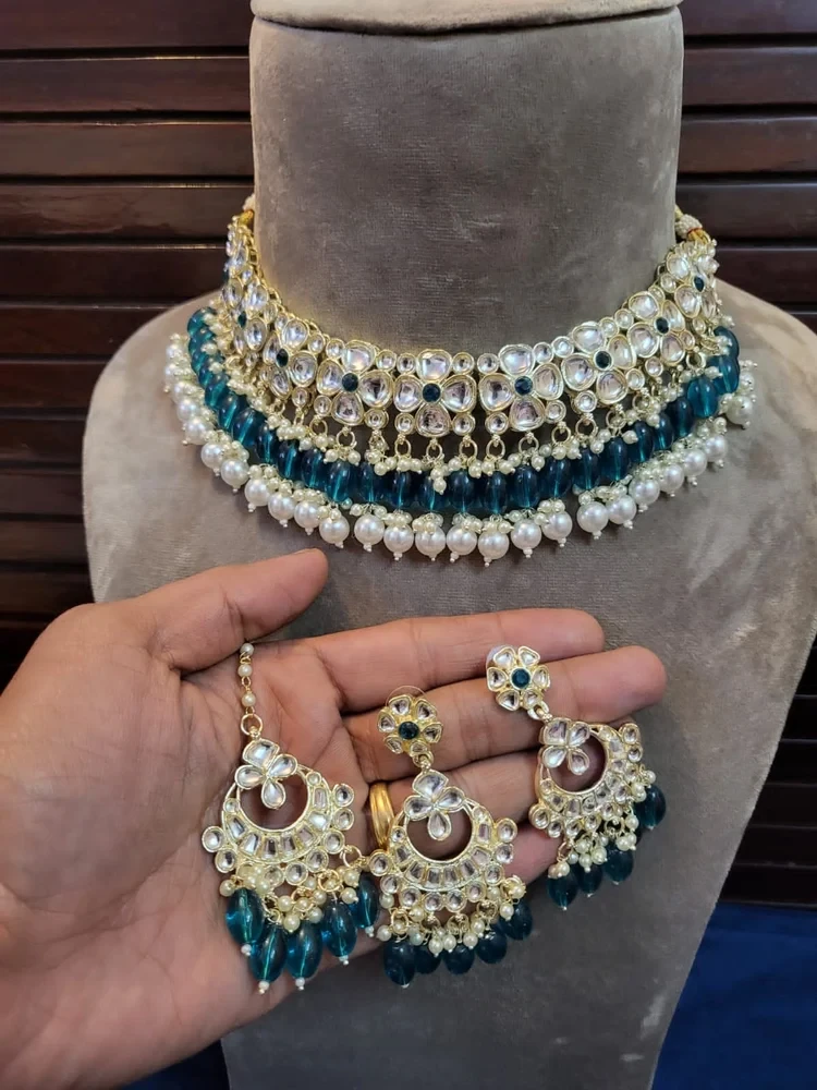 Gold Plated Kundan Jewellery