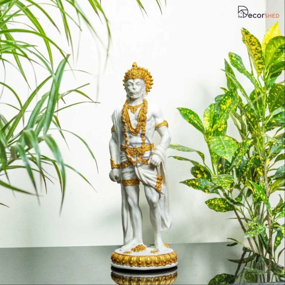 Hindu God Standing Hanuman ji Statue Sculpture and Idol Figurine