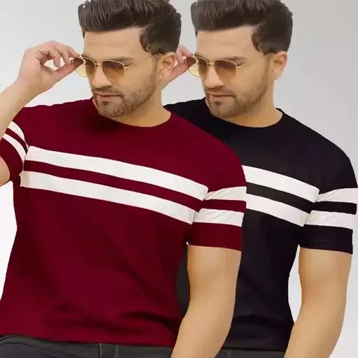 Men's half sleeve tshirt For Combo Pack Of 2