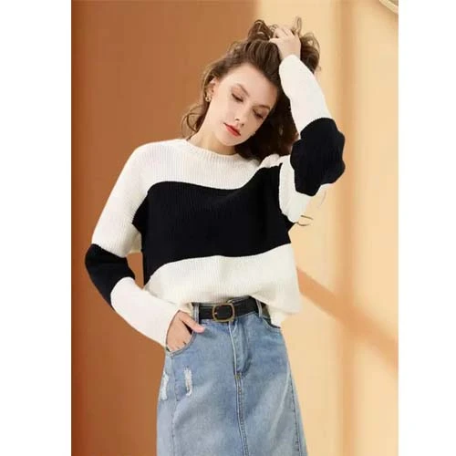Women White & Black Antiviral Protective Finish Cropped T-shirt