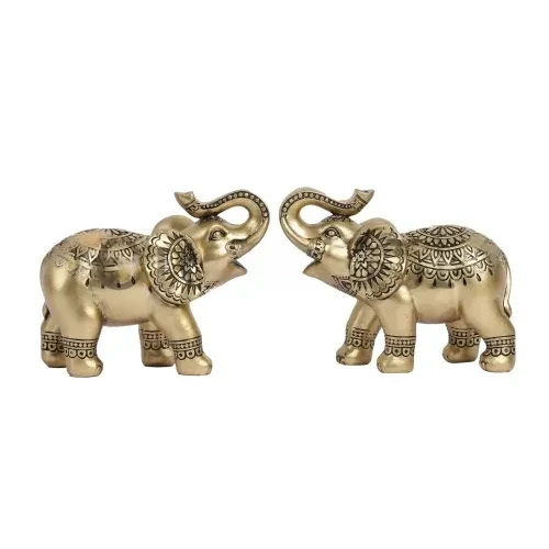 Small Ornate Elephant Showpieces for Home Decor