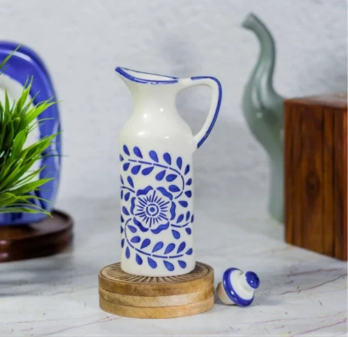 750ml Round Printed Ceramic Bottle Pack 2