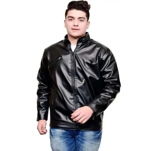 Black leather jacket mens