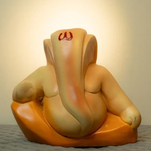 The Decorshed Lord Ganesha for Table Decor ,Home decor Room decor (Yellow)