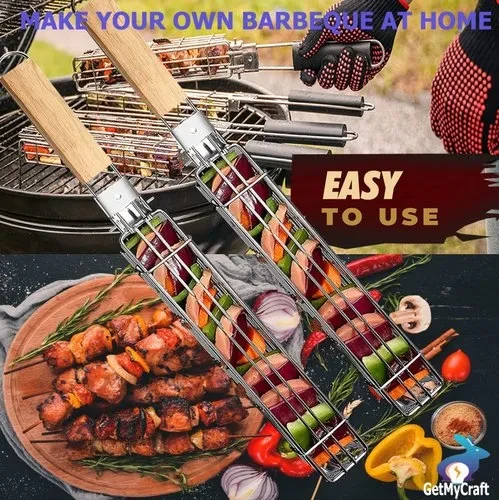 Portable BBQ Grill Baskets Pack of 5 Piece