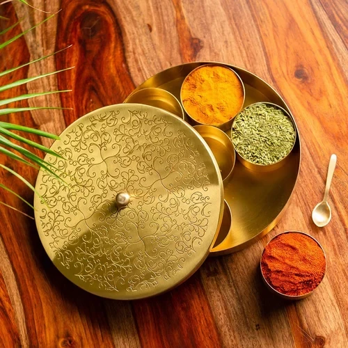 Brass Masala Box