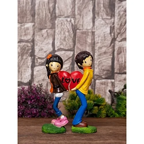 Loce Couple Showpiece Statue Valentine Day Gift