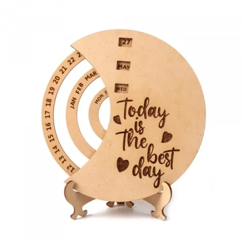 Never Ending Wooden Table Calendar