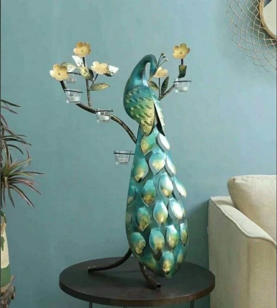 Table Top Home Decor Peacock