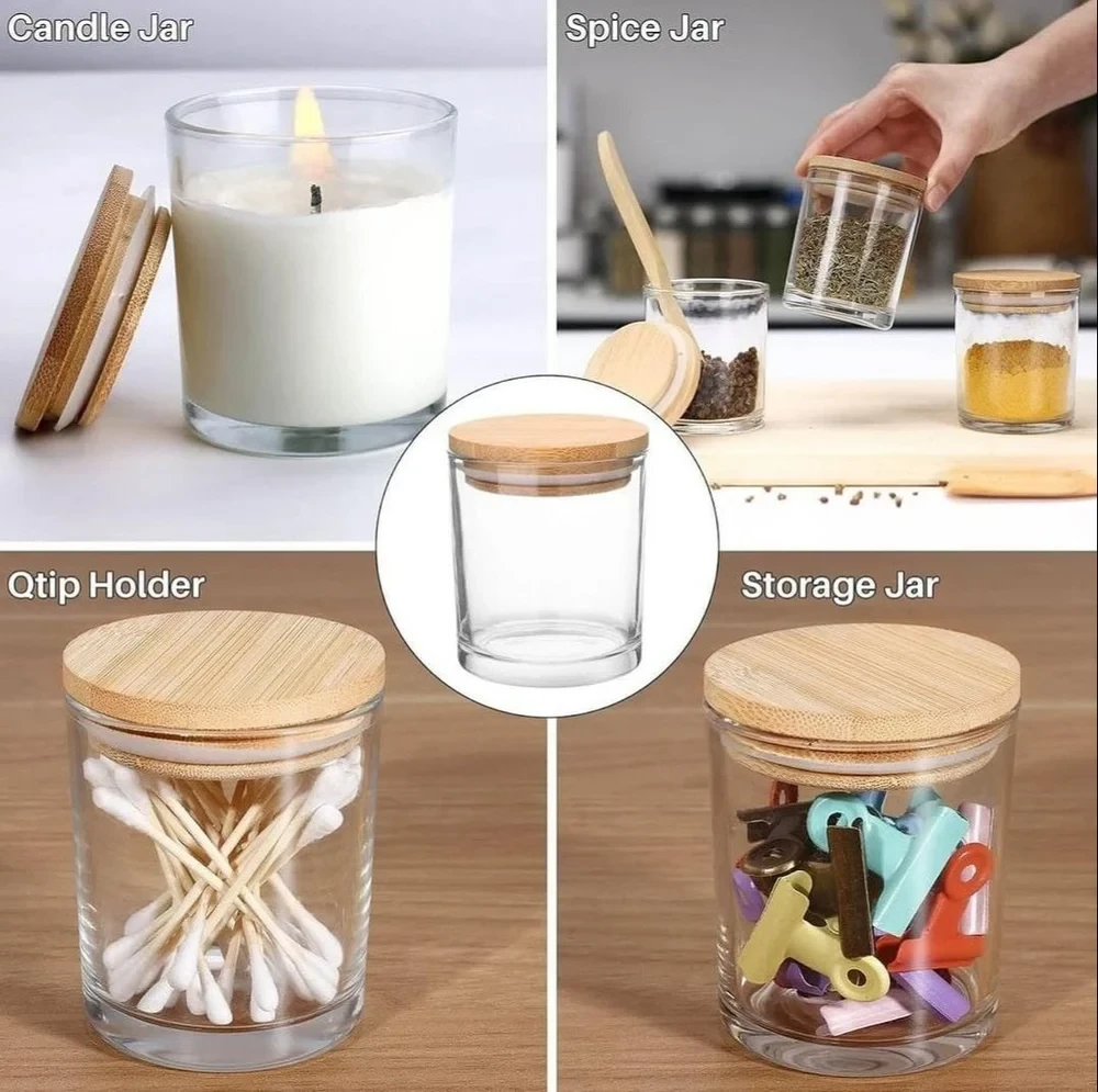Storage jar with wooden lid