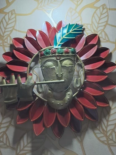 Metal Wall Art Krishna