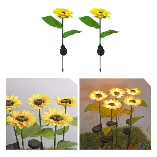 Led Sunflower Solar Garden Lights